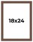 18x24 Wide Barnwood Picture Frame with UV-Resistant Acrylic & Acid Free Backing, Available in 6 Paint Finishes - Grey, Brown, White, and Black